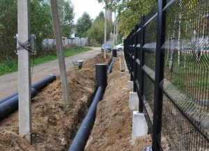 гофрированные пластиковые трубы для канавы для въезда на участок купить в СПб по выгодной цене