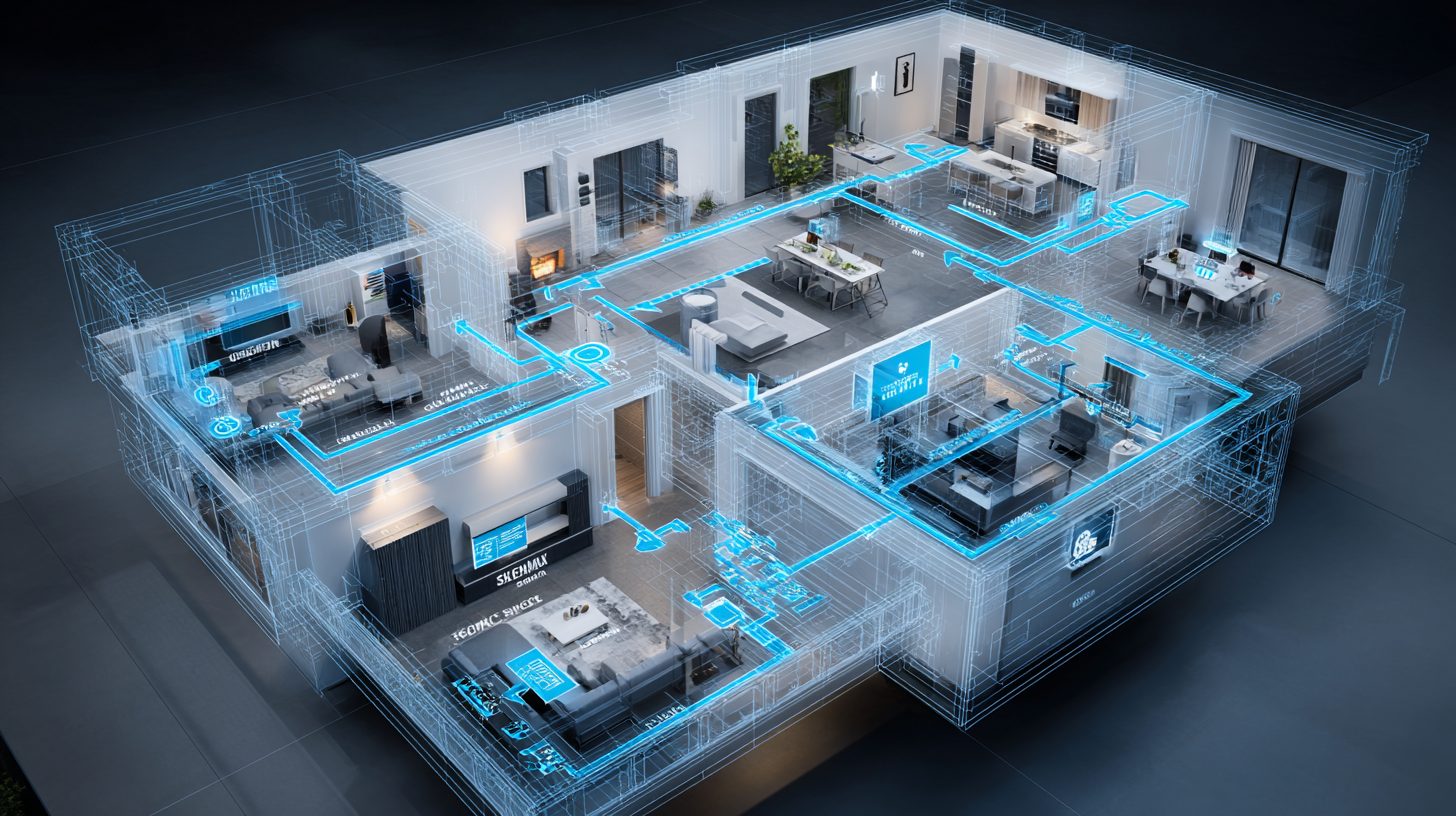 Схема системы сбора данных для инженерных коммуникаций в частном доме